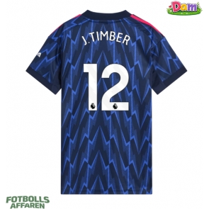 Arsenal Jurrien Timber #12 Bortatröja Kvinnor 2025-26 Kortärmad